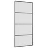 vidaXL Porta deslizante c/ conj. ferragens 90x205cm vidro ESG preto
