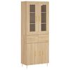 vidaXL Arm&aacute;rio alto 69,5x34x180 cm derivados de madeira cor sonoma