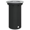 vidaXL Candeeiro de solo para exterior redondo alum&iacute;nio fundido preto