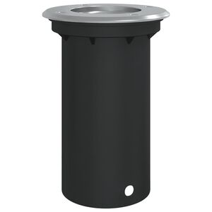 vidaXL Candeeiro de solo para exterior redondo alum&iacute;nio fundido preto