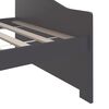 vidaXL Sof&aacute;-cama de 3 lugares 90x200 cm pinho maci&ccedil;o cinzento-escuro