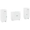 vidaXL Conjunto de Arm&aacute;rios para Banheiro com 3 Pe&ccedil;as EDE