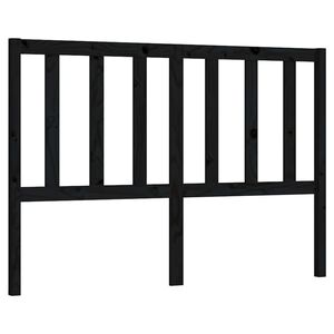 vidaXL Cabeceira de cama 146x4x100 cm pinho maci&ccedil;o preto
