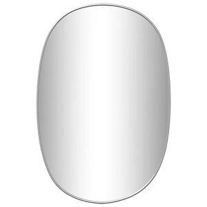 vidaXL Espelho de parede 50x35 cm prateado