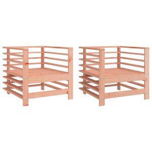 vidaXL Cadeiras de jardim 2 pcs madeira de douglas maci&ccedil;a