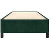 vidaXL Estrutura de cama sem colch&atilde;o 90x200 cm veludo verde-escuro