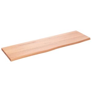 vidaXL Prateleira de parede 100x30x2cm carvalho tratado castanho-claro