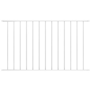 vidaXL Painel de veda&ccedil;&atilde;o Woerden em a&ccedil;o revestido a p&oacute;, 163x75 cm, branco