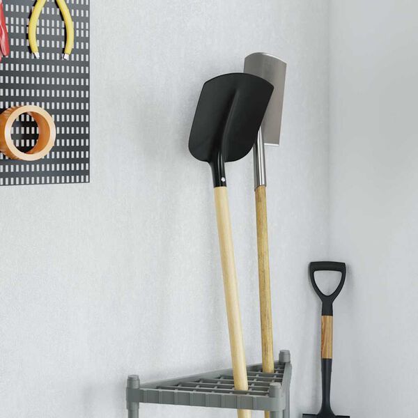 vidaXL Cabe&ccedil;a de P&aacute; 4 pcs Preto 34,5 x 24 cm A&ccedil;o revestido a p&oacute;