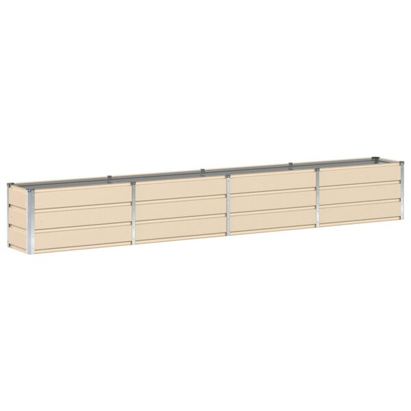 vidaXL Floreira Ivory 320 x 40 x 45 cm A&ccedil;o