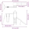 vidaXL Conjunto de brincar para exterior madeira de pinho impregnada