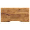 vidaXL Tampo de mesa com curva 140x60x2,5 cm mangueira &aacute;spera maci&ccedil;a