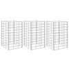 vidaXL Canteiro/gabi&atilde;o elevado 3 pcs 30x30x50 cm ferro