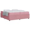 vidaXL Estrutura da Cama Rosa 200 x 200 cm tecido