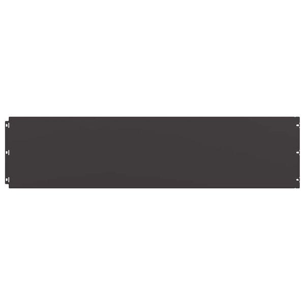 vidaXL Orlas de relvado 10 pcs preto 25x103 cm a&ccedil;o laminado a frio