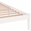 vidaXL Estrutura de cama 160x200 cm pinho maciço branco