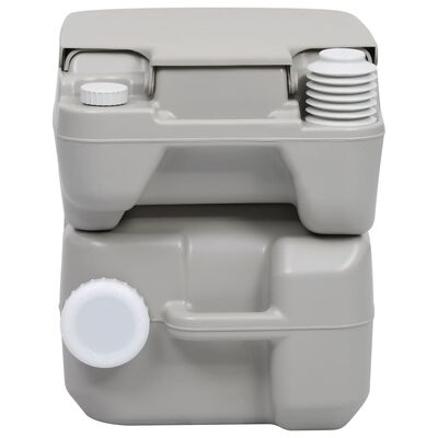 vidaXL Conjunto portátil sanita e lavatório c/ depósito para campismo