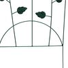 vidaXL Cerca para Jardim 3 pcs Verde 112 x 40 cm A&ccedil;o