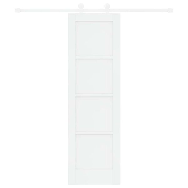 vidaXL Porta Deslizante Branco 61 x 198,5 cm