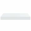 vidaXL Prateleiras de parede suspensas 2 pcs 40x23x3,8cm MDF branco