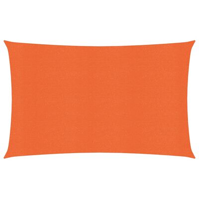 vidaXL Para-sol estilo vela 160 g/m² 2x4,5 m PEAD laranja
