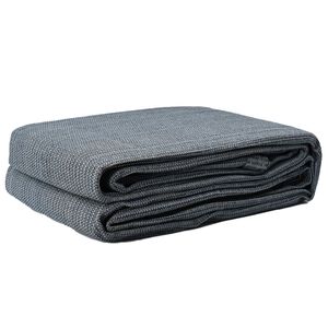 vidaXL Tapete para Barraca Azul e Cinza 200 x 250 cm Polietileno