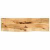 vidaXL Tampo de mesa borda viva 110x40x3,8 cm mangueira &aacute;spera maci&ccedil;a