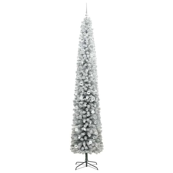 vidaXL &Aacute;rvore de Natal Artificial Verde 270 cm PVC e A&ccedil;o e Pl&aacute;stico
