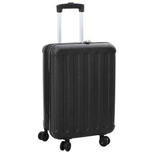 vidaXL Mala com bloqueio Preto 43 x 27 x 66 cm Pl&aacute;stico ABS
