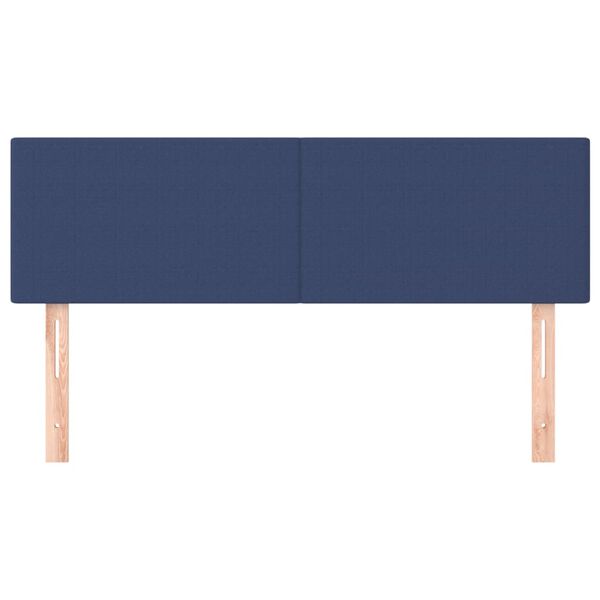 vidaXL Cabeceiras azul 144x5x78/88 cm tecido