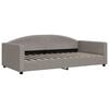 vidaXL Sof&aacute;-cama 100x200 cm tecido cinzento-acastanhado
