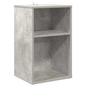 vidaXL Arm&aacute;rio para discos de vinil Cinzento Cimento 38 x 33 x 61 cm