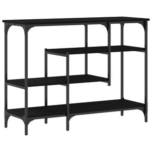 vidaXL Mesa de Console com prateleira Carvalho preto 100 x 35 x 75 cm