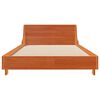 vidaXL Cama sem colchão 75x190 cm madeira de pinho maciça castanho-mel