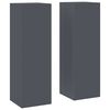 vidaXL Suporte para Plantas 2 unid. Antracite 24 x 24 x 75 cm