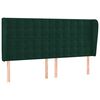 vidaXL Cama box spring c/ colch&atilde;o/LED 160x200 cm veludo verde-escuro