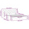 vidaXL Estrutura de cama sem colch&atilde;o 160x200 cm veludo cinzento-claro