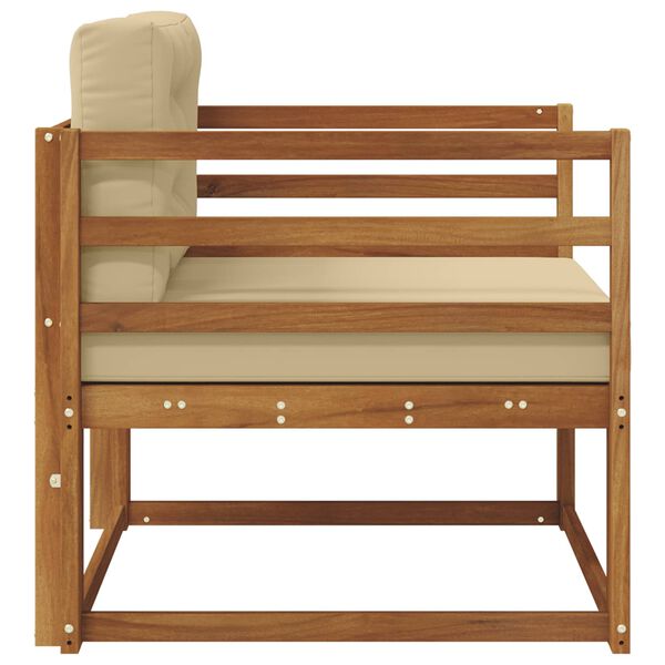 vidaXL Sof&aacute; M&eacute;dio Externo Madeira S&oacute;lida de Ac&aacute;cia Natural