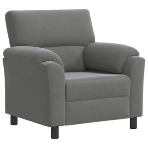 vidaXL Sof&aacute; Cinzento-Escuro 94 x 85 x 93 cm Veludo