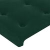 vidaXL Cabeceira de cama 2 pcs veludo 80x5x78/88 cm verde-escuro