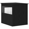 vidaXL Caixa para c&atilde;es em carvalho preto 64,5x80x71 cm Madeira projetada