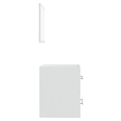 vidaXL Armário de casa de banho com espelho 41x38,5x48 cm branco