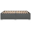 vidaXL Estrutura de cama sem colch&atilde;o 160x200 cm tecido cinzento-escuro