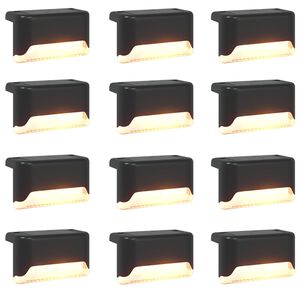 vidaXL Luzes Solares para Exterior com Pino de Aterragem 12 unid.
