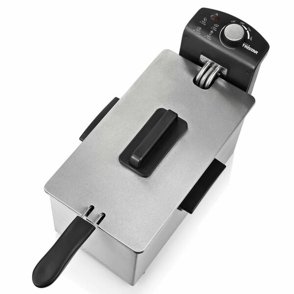 Tristar Fritadeira 2000 W 3 L a&ccedil;o inoxid&aacute;vel prateado