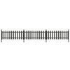 vidaXL Cerca com postes 3 pcs 614x80 cm WPC
