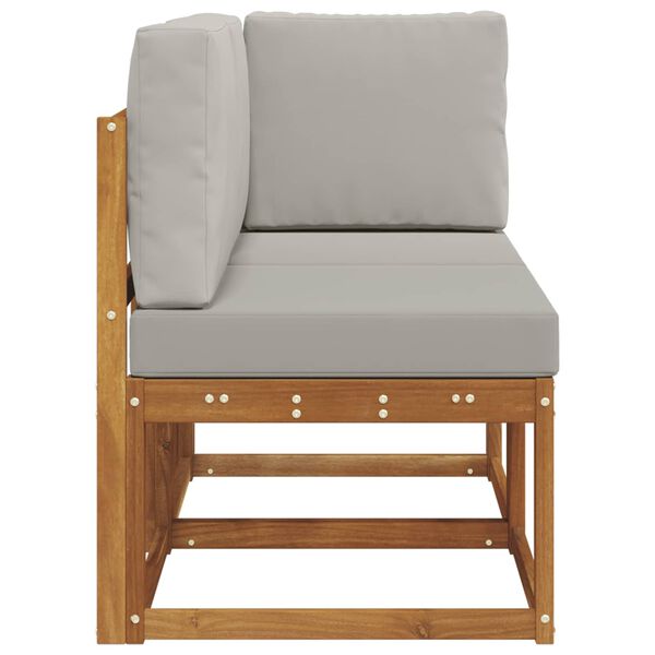 vidaXL Sof&aacute; M&eacute;dio e de Canto para Exterior com almofada 2 Pe&ccedil;a