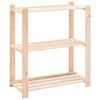 vidaXL Unidade arruma&ccedil;&atilde;o c/ 3 prateleiras 80x38x90 cm pinho 150 kg
