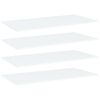 vidaXL Prateleiras p/ estante 4 pcs 100x50x1,5cm contraplacado branco