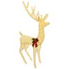 vidaXL Rena de Natal 3D LOVIISA 250 LED Branco quente 96 x 40 x 180 cm